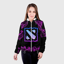 Куртка с капюшоном женская Дота - Dota 2, цвет: 3D-белый — фото 2