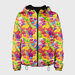 Куртка с капюшоном женская День Рождения, цвет: 3D-черный