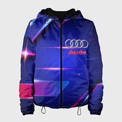 Куртка с капюшоном женская Ауди Audi синива, цвет: 3D-черный
