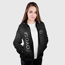 Куртка с капюшоном женская TOYOTA STEEL HONEYCOMBS, цвет: 3D-черный — фото 2