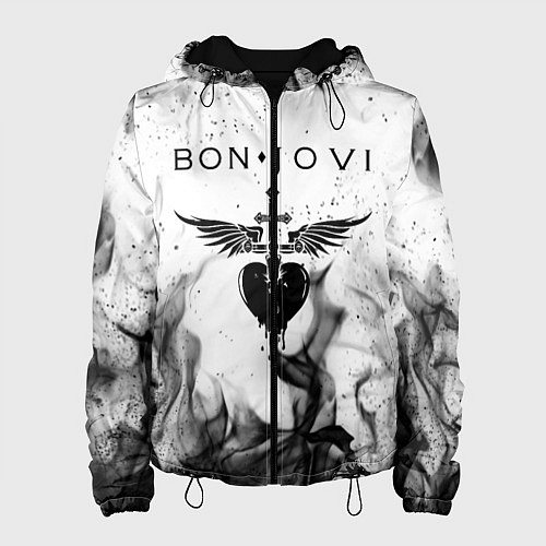 Женская куртка BON JOVI HEART СЕРДЦЕ / 3D-Черный – фото 1