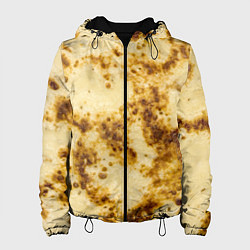 Куртка с капюшоном женская Жареный блин, цвет: 3D-черный