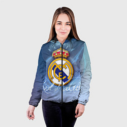 Куртка с капюшоном женская FC РЕАЛ МАДРИД, цвет: 3D-черный — фото 2