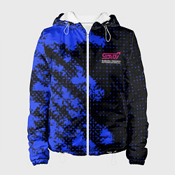 Куртка с капюшоном женская SUBARU STI СУБАРИСТ, цвет: 3D-белый