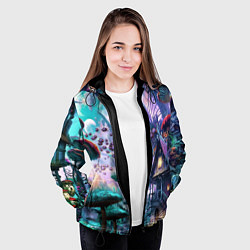 Куртка с капюшоном женская FantasyFish, цвет: 3D-черный — фото 2