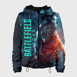 Куртка с капюшоном женская BATTLEFIELD 2042 SOLDIER WARS, цвет: 3D-черный
