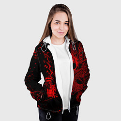 Куртка с капюшоном женская ТОКИЙСКИЕ МСТИТЕЛИ КРАСНЫЙ ДРАКОН, цвет: 3D-белый — фото 2