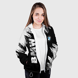 Куртка с капюшоном женская BMW GRUNGE БМВ ГРАНЖ, цвет: 3D-белый — фото 2