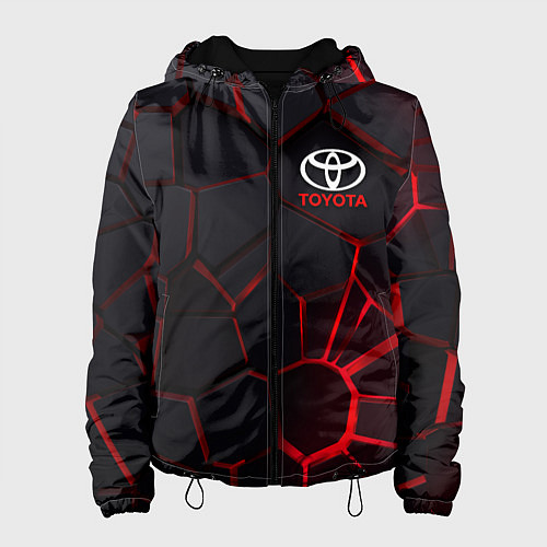 Женская куртка Тойота 3D плиты с подсветкой / 3D-Черный – фото 1