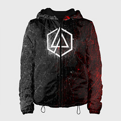 Куртка с капюшоном женская Linkin Park Logo Линкин Парк, цвет: 3D-черный