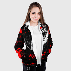 Куртка с капюшоном женская ГАТС БЕРСЕРК BERSERK, цвет: 3D-белый — фото 2