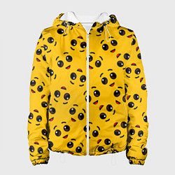 Куртка с капюшоном женская FORTNITE BANANA FACE PATTERN ФОРТНАЙТ ЛИЦО БАНАНА, цвет: 3D-белый