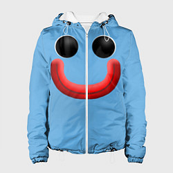 Куртка с капюшоном женская Huggy Waggy smile, цвет: 3D-белый