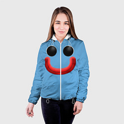 Куртка с капюшоном женская Huggy Waggy smile, цвет: 3D-белый — фото 2