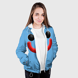 Куртка с капюшоном женская Huggy Waggy smile, цвет: 3D-белый — фото 2