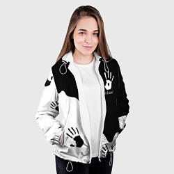 Куртка с капюшоном женская TES WE KNOW МЫ ЗНАЕМ, цвет: 3D-белый — фото 2