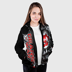 Куртка с капюшоном женская Gears of War Gears 5, цвет: 3D-черный — фото 2