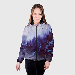 Куртка с капюшоном женская ЛЕСНОЙ ТУМАН, цвет: 3D-черный — фото 2