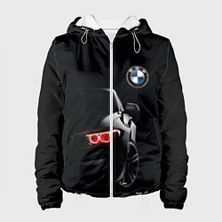 Куртка с капюшоном женская BMW МИНИМЛ, цвет: 3D-белый