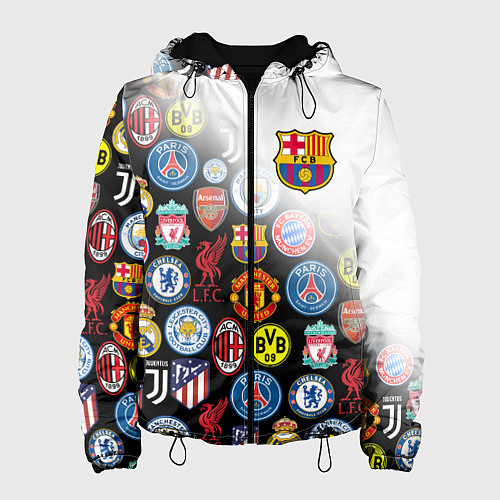 Женская куртка FC BARCELONA LOGOBOMBING / 3D-Черный – фото 1
