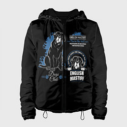 Куртка с капюшоном женская Английский Мастиф English Mastiff, цвет: 3D-черный