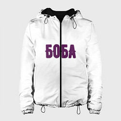 Куртка с капюшоном женская БОБА БОБА, цвет: 3D-черный