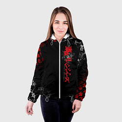 Куртка с капюшоном женская TOKYO REVENGERS RED STYLE TEAM, цвет: 3D-белый — фото 2