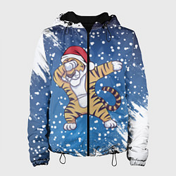 Куртка с капюшоном женская ГОД ТИГРА 2022 DUB ТИГР, цвет: 3D-черный