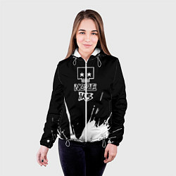 Куртка с капюшоном женская Noize MC Нойз МС, цвет: 3D-белый — фото 2