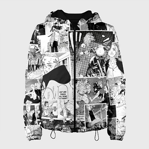 Женская куртка Токийские мстители манга / 3D-Черный – фото 1
