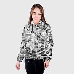 Куртка с капюшоном женская Chainsaw Man Человек-бензопила манга, цвет: 3D-белый — фото 2