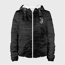 Куртка с капюшоном женская Juventus Asphalt theme, цвет: 3D-белый