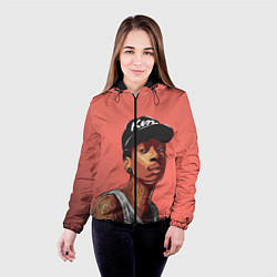 Куртка с капюшоном женская Wiz Khalifa Art, цвет: 3D-черный — фото 2