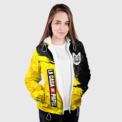 Куртка с капюшоном женская Бумажный дом Бум бум чао, цвет: 3D-белый — фото 2