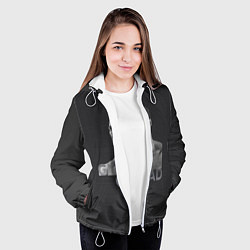 Куртка с капюшоном женская Giga Chad, цвет: 3D-белый — фото 2