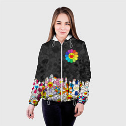 Куртка с капюшоном женская MURAKAMI МУРАКАМИ ПОТЕКИ, цвет: 3D-белый — фото 2