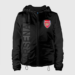 Куртка с капюшоном женская ФК Арсенал, цвет: 3D-черный
