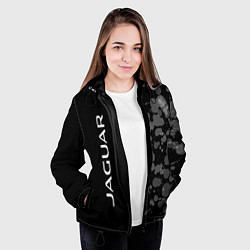 Куртка с капюшоном женская JAGUAR - Краска Сбоку, цвет: 3D-черный — фото 2