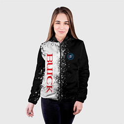 Куртка с капюшоном женская BUICK КРАСНОЕ ЛОГО ЦВЕТНАЯ ЭМБЛЕМА, цвет: 3D-черный — фото 2
