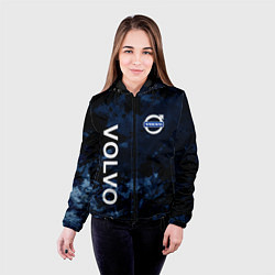 Куртка с капюшоном женская VOLVO, ВОЛЬВО ЧЕРНО СИНИЙ, цвет: 3D-черный — фото 2