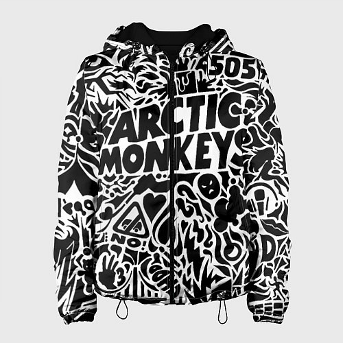 Женская куртка Arctic monkeys Pattern / 3D-Черный – фото 1