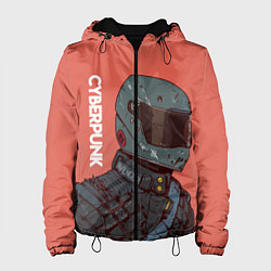 Куртка с капюшоном женская Cyberpunk Спина, цвет: 3D-черный