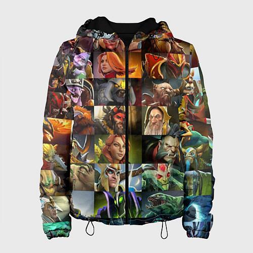 Женская куртка HEROES DOTA 2 ПЕРСОНАЖИ ДОТА 2 / 3D-Черный – фото 1