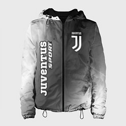 Куртка с капюшоном женская ЮВЕНТУС Juventus Sport Абстракция, цвет: 3D-черный