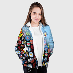 Куртка с капюшоном женская МАНЧЕСТЕР СИТИ MANCHESTER CITY, цвет: 3D-белый — фото 2