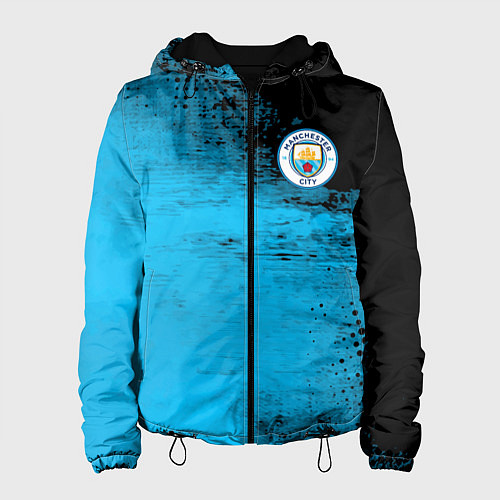 Женская куртка Manchester City голубая форма / 3D-Черный – фото 1
