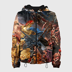 Куртка с капюшоном женская Пекло битвы, цвет: 3D-черный