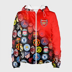 Куртка с капюшоном женская ARSENAL SPORT BEST FC, цвет: 3D-белый