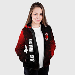 Куртка с капюшоном женская AC MILAN AC Milan Графика, цвет: 3D-черный — фото 2