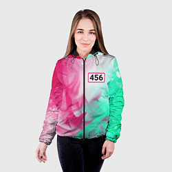 Куртка с капюшоном женская ИГРА В КАЛЬМАРА - 456 Огонь, цвет: 3D-черный — фото 2